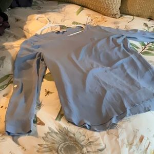 Loft blouse in baby blue color